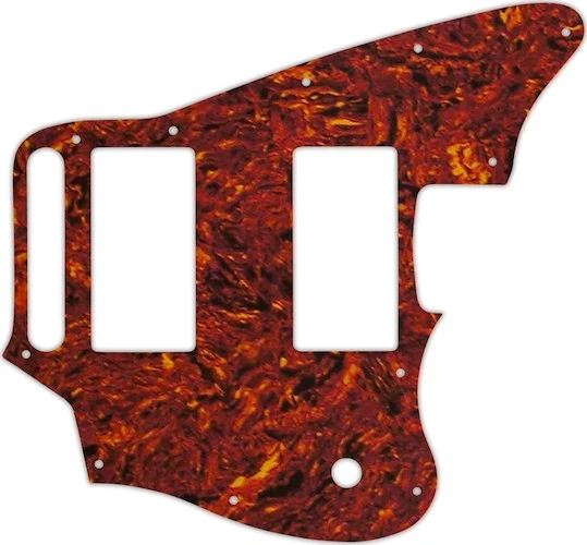 WD Custom Pickguard For Fender Blacktop Jaguar #05W Tortoise Shell/White