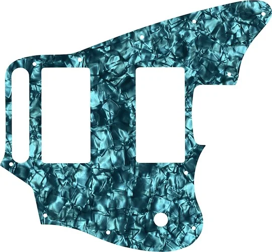 WD Custom Pickguard For Fender Blacktop Jaguar #28AQ Aqua Pearl/Black/White/Black