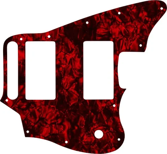 WD Custom Pickguard For Fender Blacktop Jaguar #28DRP Dark Red Pearl/Black/White/Black