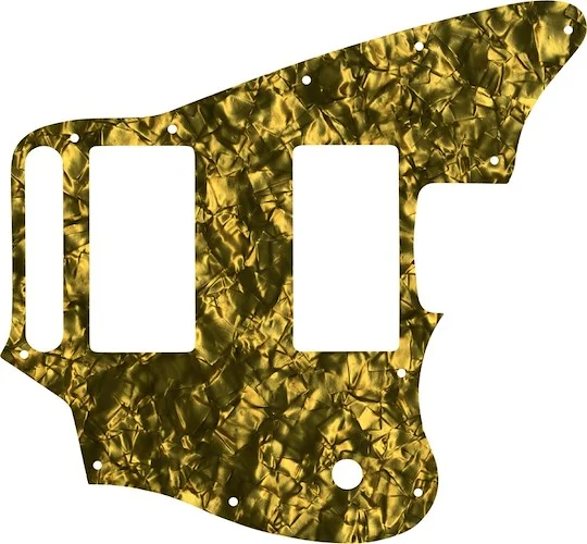 WD Custom Pickguard For Fender Blacktop Jaguar #28GD Gold Pearl/Black/White/Black