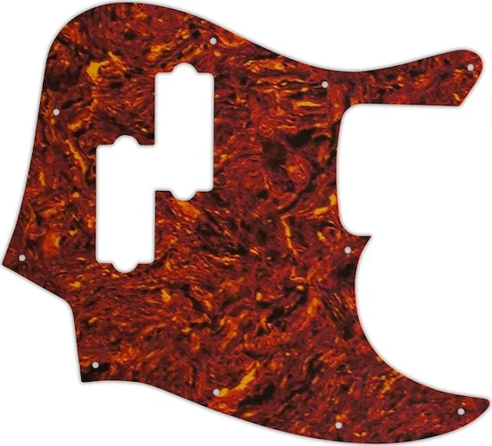 WD Custom Pickguard For Fender Blacktop Jazz Bass #05P Tortoise Shell/Parchment