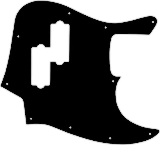 WD Custom Pickguard For Fender Blacktop Jazz Bass #09 Black/White/Black/White/Black