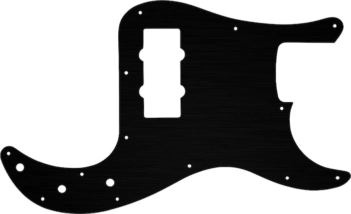 WD Custom Pickguard For Fender Blacktop Precision Bass #27T Simulated Black Anodized Thin