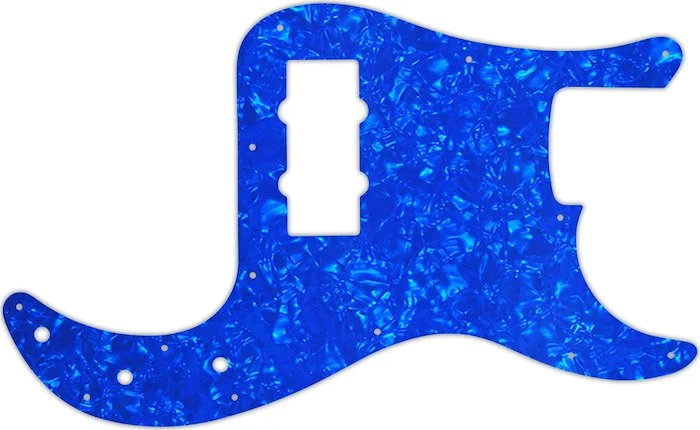 WD Custom Pickguard For Fender Blacktop Precision Bass #28BU Blue Pearl/White/Black/White