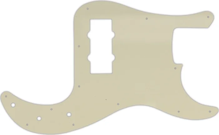 WD Custom Pickguard For Fender Blacktop Precision Bass #55S Parchment Solid