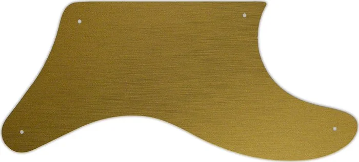 WD Custom Pickguard For Fender Cabronita Precision Bass #14 Simulated Brushed Gold/Black PVC