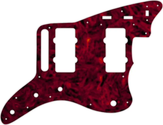 WD Custom Pickguard For Fender Classic Player Jazzmaster Special #05T Tortoise Shell Solid (Semi-Tra