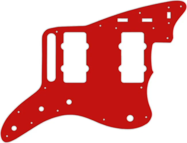 WD Custom Pickguard For Fender Classic Player Jazzmaster Special #07S Red Solid