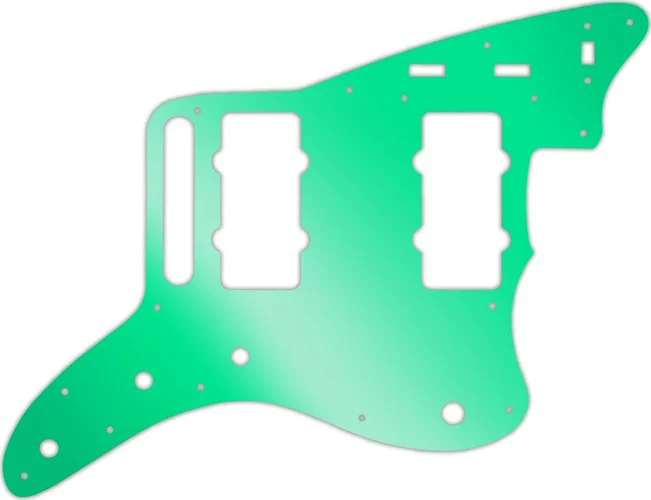 WD Custom Pickguard For Fender Classic Player Jazzmaster Special #10GR Green Mirror