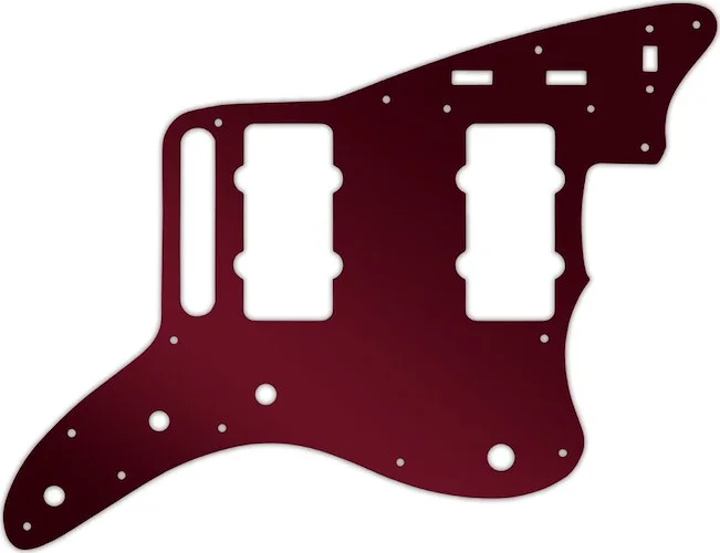 WD Custom Pickguard For Fender Classic Player Jazzmaster Special #10R Red Mirror