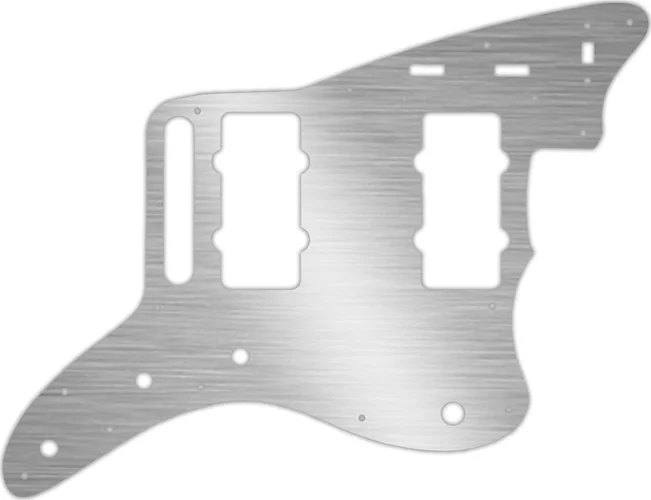 WD Custom Pickguard For Fender Classic Player Jazzmaster Special #13 Simulated Brushed Silver/Black 