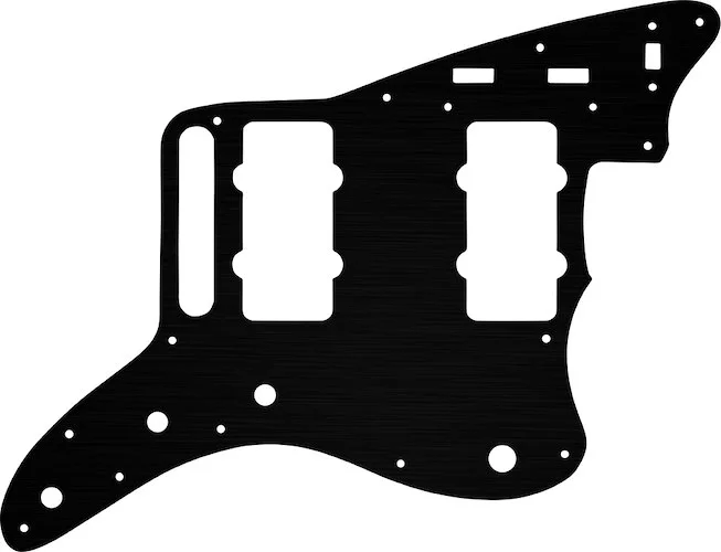 WD Custom Pickguard For Fender Classic Player Jazzmaster Special #27T Simulated Black Anodized Thin