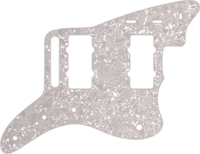 WD Custom Pickguard For Fender Classic Player Jazzmaster Special #28 White Pearl/White/Black/White