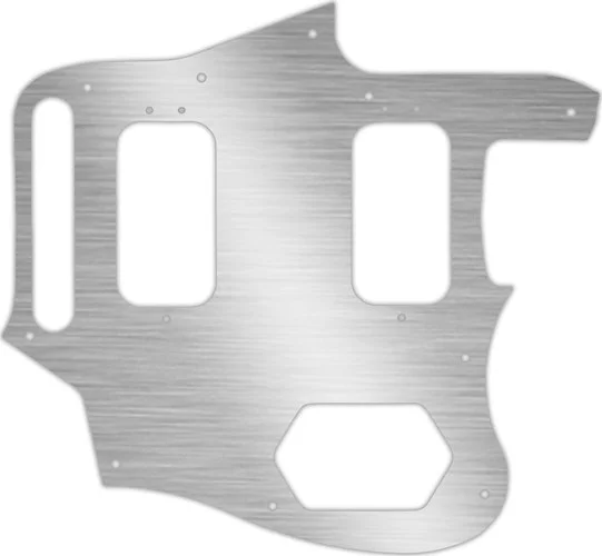 WD Custom Pickguard For Fender Classic Player Jaguar Special HH #13 Simulated Brushed Silver/Black P