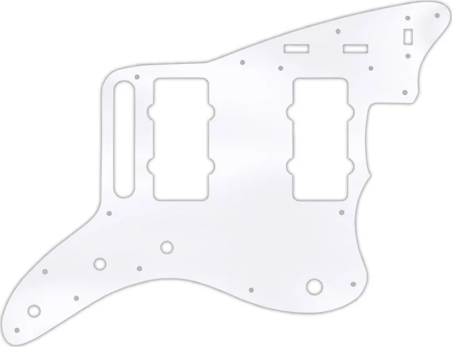 WD Custom Pickguard For Fender Classic Player Jazzmaster Special #45 Clear Acrylic