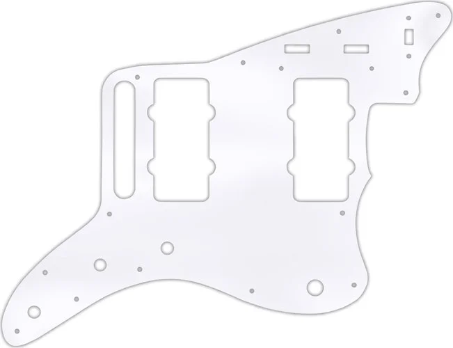 WD Custom Pickguard For Fender Classic Player Jazzmaster Special #45T Clear Acrylic Thin