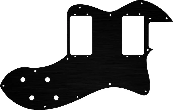 WD Custom Pickguard For Fender Classic Player Telecaster Thinline Deluxe #27 Simulated Black Anodize