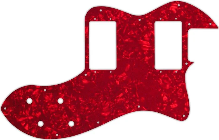 WD Custom Pickguard For Fender Classic Player Telecaster Thinline Deluxe #28R Red Pearl/White/Black/