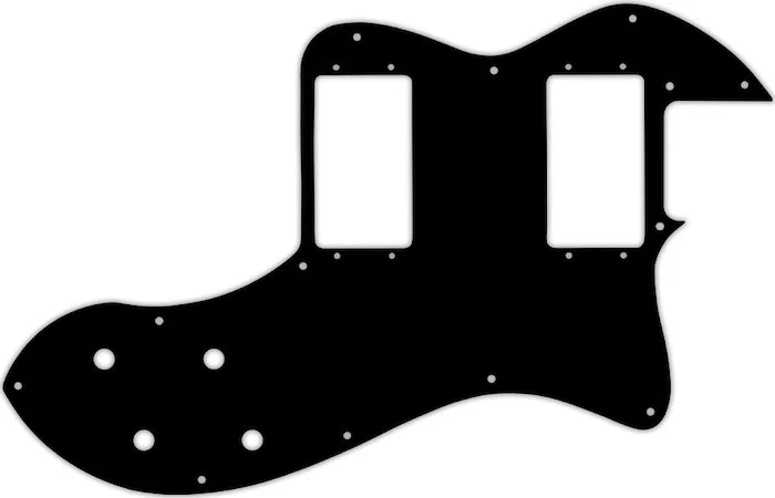 WD Custom Pickguard For Fender Classic Player Telecaster Thinline Deluxe #29T Matte Black Thin