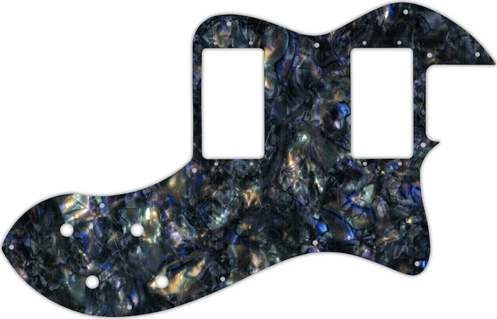 WD Custom Pickguard For Fender Classic Player Telecaster Thinline Deluxe #35 Black Abalone