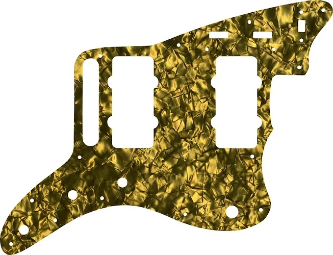 WD Custom Pickguard For Fender Classic Player Jazzmaster Special #28GD Gold Pearl/Black/White/Black