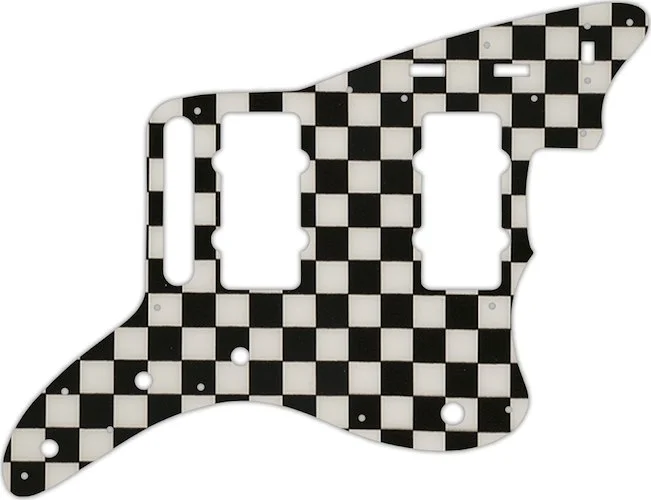 WD Custom Pickguard For Fender Classic Player Jazzmaster Special #CK01 Checkerboard Graphic