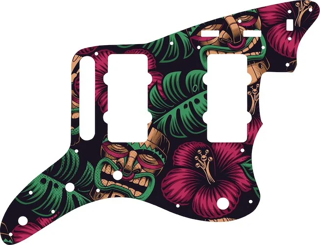WD Custom Pickguard For Fender Classic Player Jazzmaster Special #GAL01 Aloha Tiki Graphic
