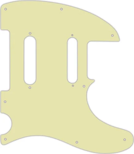 WD Custom Pickguard For Fender Deluxe Nashville Telecaster #34S Mint Green Solid