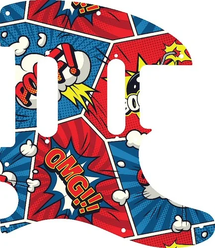 WD Custom Pickguard For Fender Deluxe Nashville Telecaster #GCM01 Comic Book Graphic