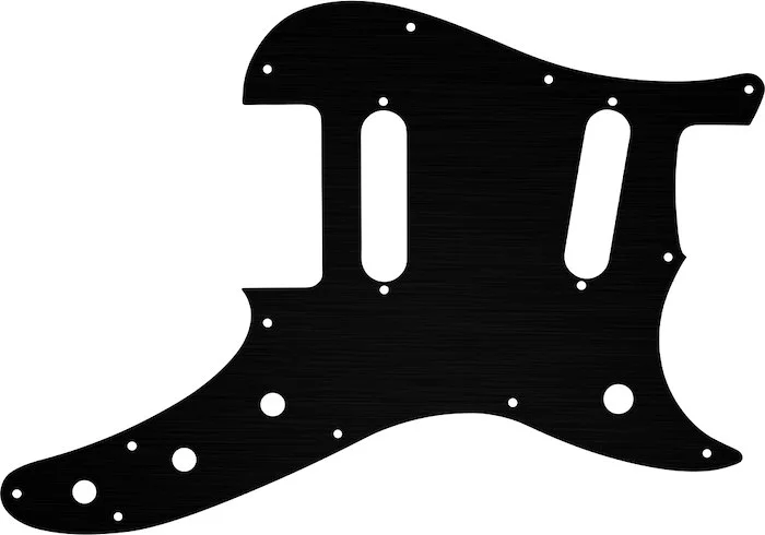 WD Custom Pickguard For Fender Duo-Sonic Offset SS #27 Simulated Black Anodized