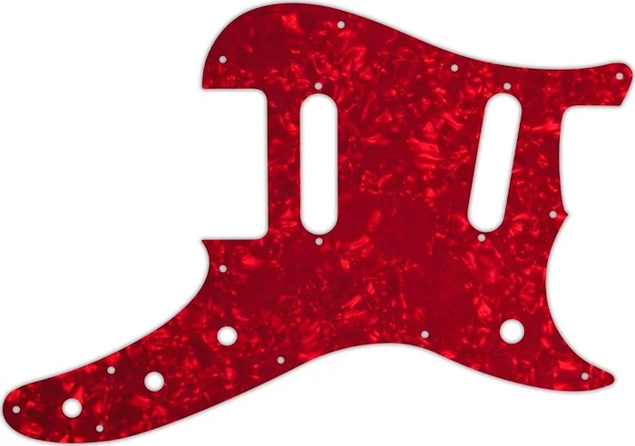 WD Custom Pickguard For Fender Duo-Sonic Offset SS #28R Red Pearl/White/Black/White