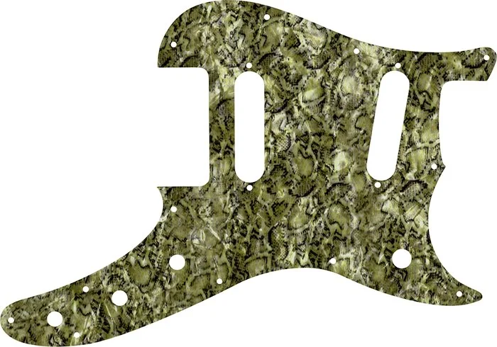 WD Custom Pickguard For Fender Duo-Sonic Offset SS #31 Snakeskin