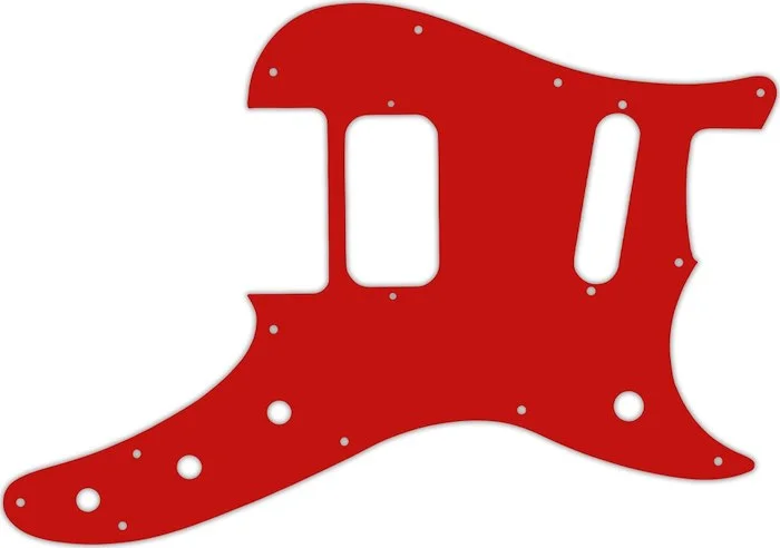 WD Custom Pickguard For Fender Duo-Sonic Offset HS #07S Red Solid