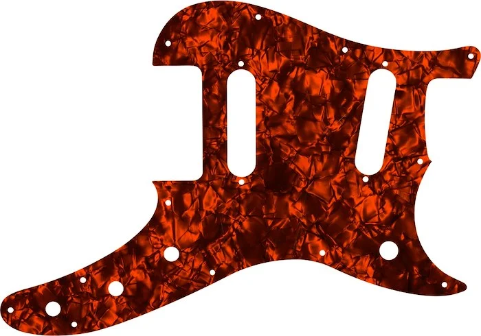 WD Custom Pickguard For Fender Duo-Sonic Offset SS #28OP Orange Pearl/Black/White/Black