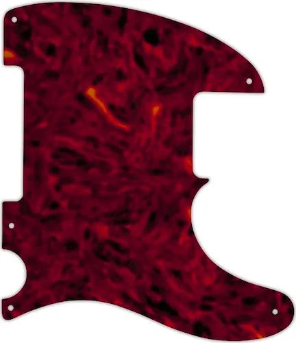 WD Custom Pickguard For Fender Esquire Or Telecaster #05T Tortoise Shell Solid (Semi-Transparent)