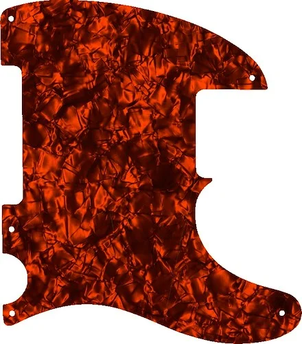 WD Custom Pickguard For Fender Esquire Or Telecaster #28OP Orange Pearl/Black/White/Black