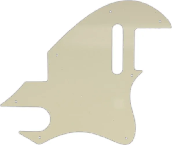 WD Custom Pickguard For Fender F-Hole Telecaster #55S Parchment Solid