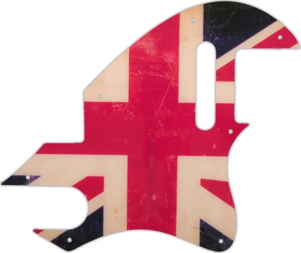 WD Custom Pickguard For Fender F-Hole Telecaster #G04 British Flag Relic Graphic