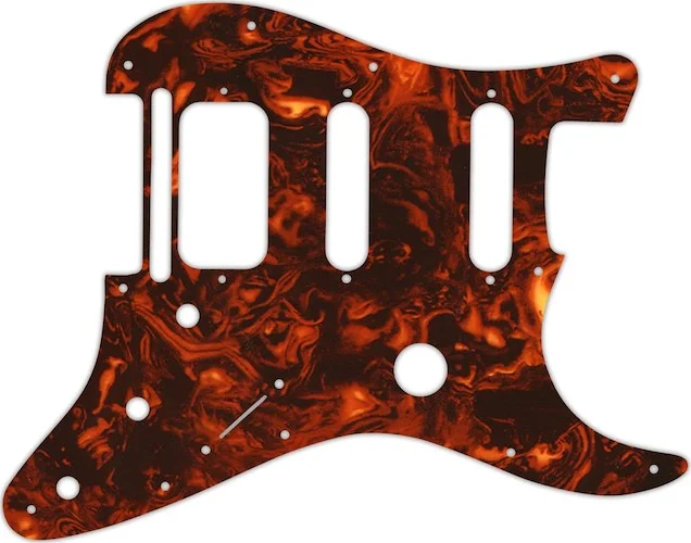 WD Custom Pickguard For Fender Fishman TriplePlay Stratocaster HSS #05F Faux Tortiose