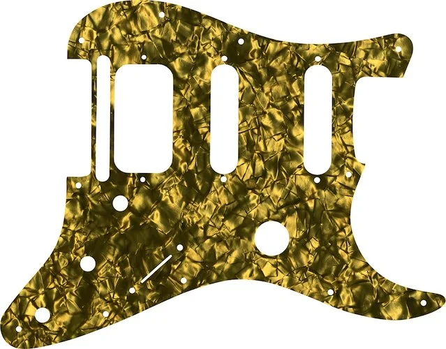 WD Custom Pickguard For Fender Fishman TriplePlay Stratocaster HSS #28GD Gold Pearl/Black/White/Black