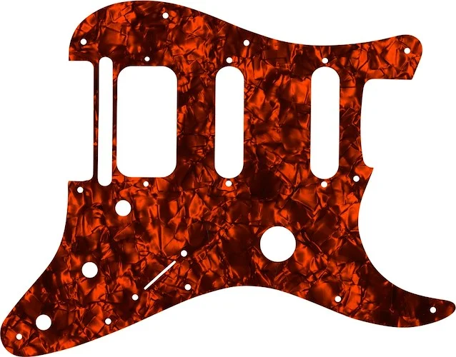 WD Custom Pickguard For Fender Fishman TriplePlay Stratocaster HSS #28OP Orange Pearl/Black/White/Black