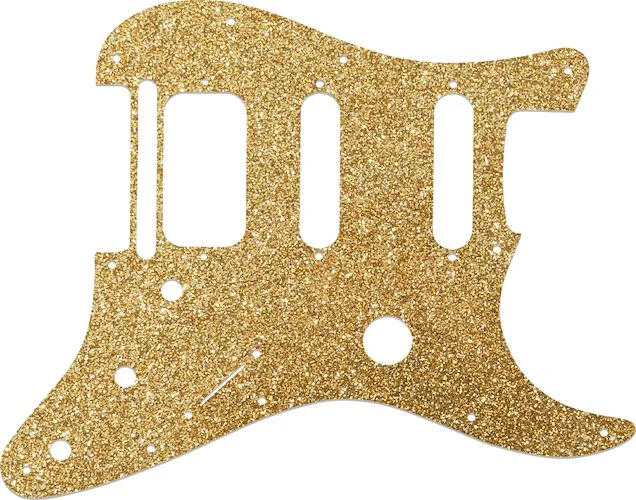 WD Custom Pickguard For Fender Fishman TriplePlay Stratocaster HSS #60RGS Rose Gold Sparkle 