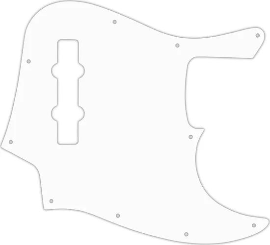 WD Custom Pickguard For Fender Highway One Jazz Bass #02 White