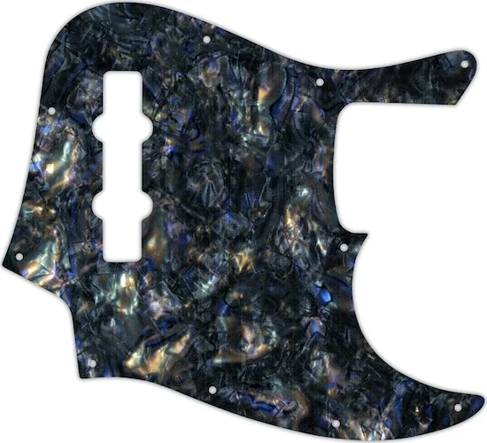 WD Custom Pickguard For Fender Highway One Jazz Bass #35 Black Abalone