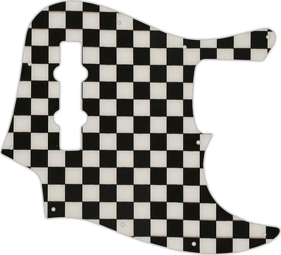 WD Custom Pickguard For Fender Highway One Jazz Bass #CK01 Checkerboard Graphic