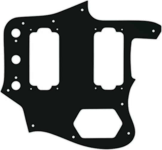WD Custom Pickguard For Fender Jaguar Special Edition HH #01A Black Acrylic
