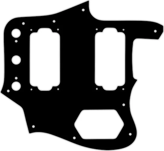 WD Custom Pickguard For Fender Jaguar Special Edition HH #01T Black Thin