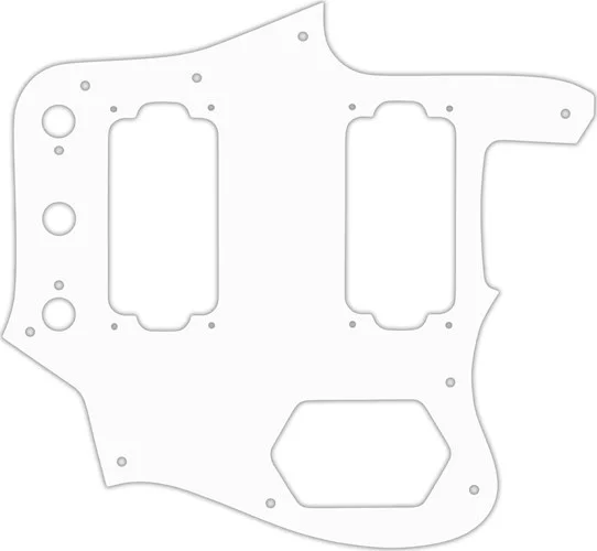 WD Custom Pickguard For Fender Jaguar Special Edition HH #02 White
