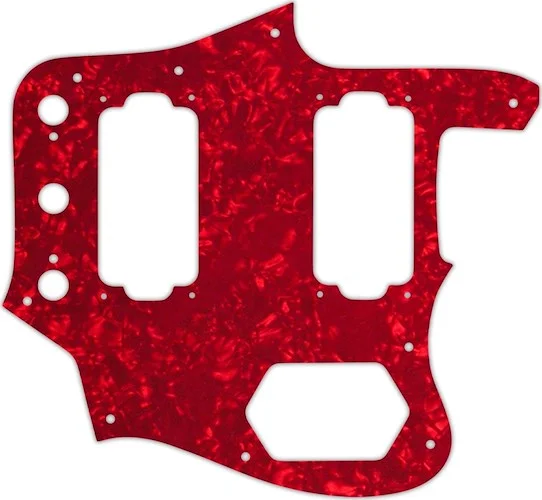 WD Custom Pickguard For Fender Jaguar Special Edition HH #28R Red Pearl/White/Black/White