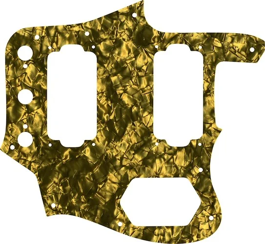 WD Custom Pickguard For Fender Jaguar Special Edition HH #28GD Gold Pearl/Black/White/Black
